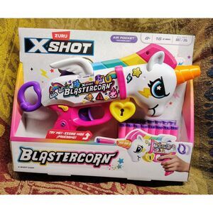 Zuru X-Shot Blastercorn Unicorn Dart Blaster with 16 Foam Darts - NEW - Age‎ 8+